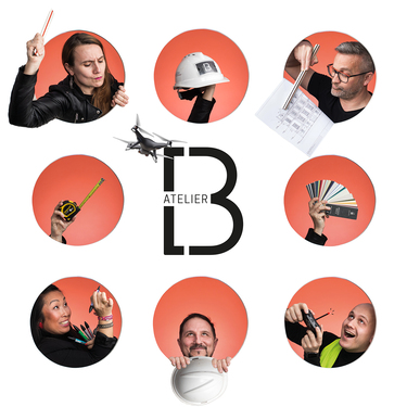 Magnifique portrait coloré, original et décalé de professionnels, pris en studio par un photographe réputé de Tours