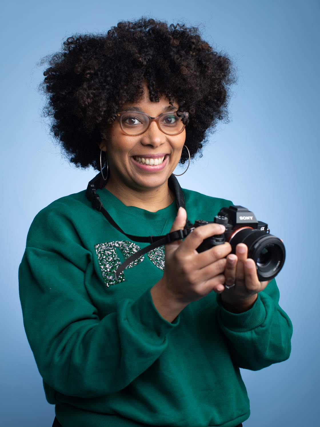 Magnifique portrait coloré, original et décalé d'une professionnelle, pris en studio par un photographe réputé de Tours